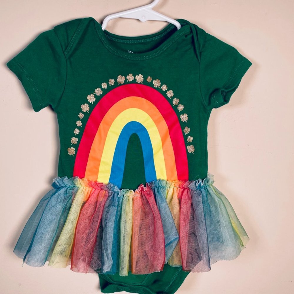 🌈 Infant Rainbow / St Patrick's Day Tutu Size 12M
